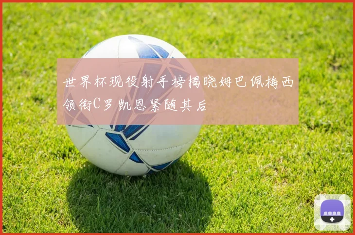 世界杯现役射手榜揭晓姆巴佩梅西领衔C罗凯恩紧随其后